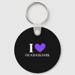 I Love Guadalajara Mexico Vacation Key Ring