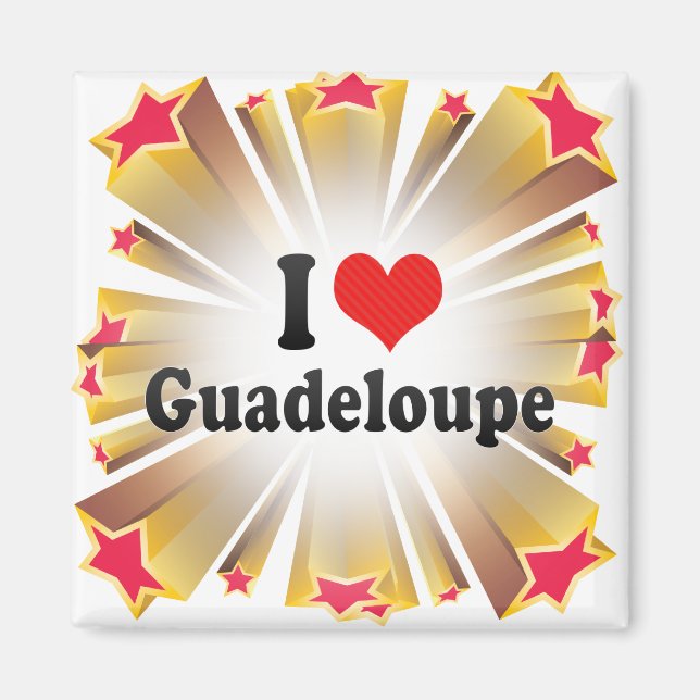 I Love Guadeloupe Magnet (Front)
