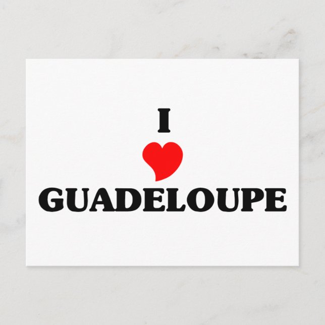 I Love Guadeloupe Postcard (Front)