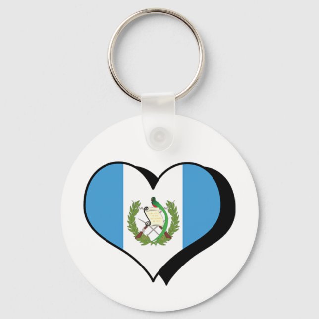 I Love Guatemala Keychain (Front)