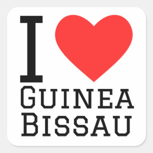 I love Guinea Bissau Square Sticker