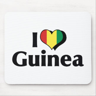I Love Guinea Flag Mouse Pad