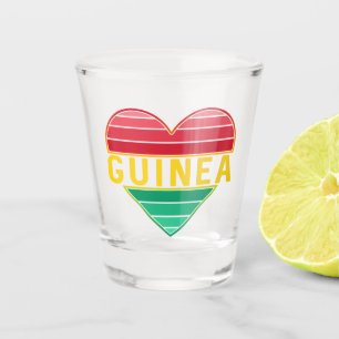 I Love Guinea, Guinean Heart Shot Glass