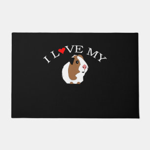 I Love Guinea Pig   Guinea Pig Lovers Doormat