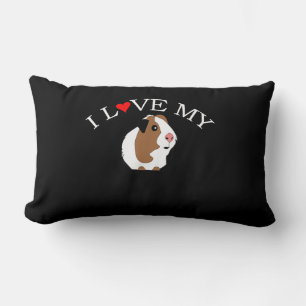I Love Guinea Pig Guinea Pig Lovers Lumbar Cushion