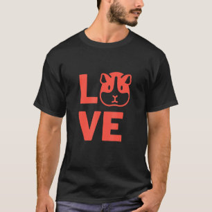 I Love Guinea Pig Rodents Pet Owners And Animal  2 T-Shirt