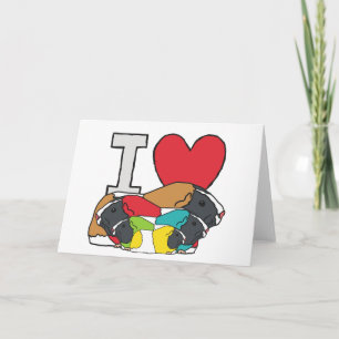 I Love Guinea Pigs Card