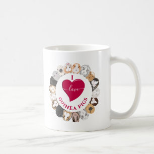 I Love Guinea Pigs Coffee Mug