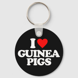 I LOVE GUINEA PIGS KEY RING