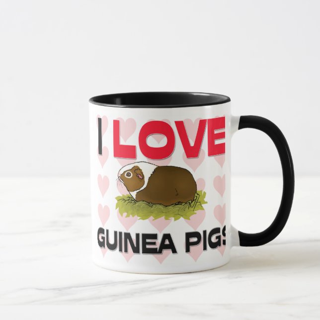I Love Guinea Pigs Mug (Right)