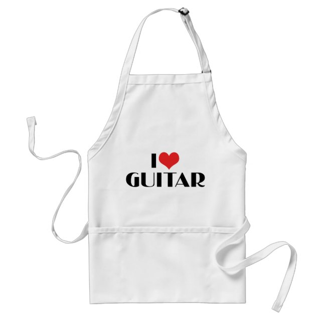 I Love Guitar Standard Apron (Front)