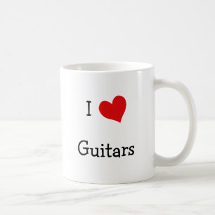 I Love Guitars Coffee Mug