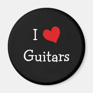 I Love Guitars Magnet