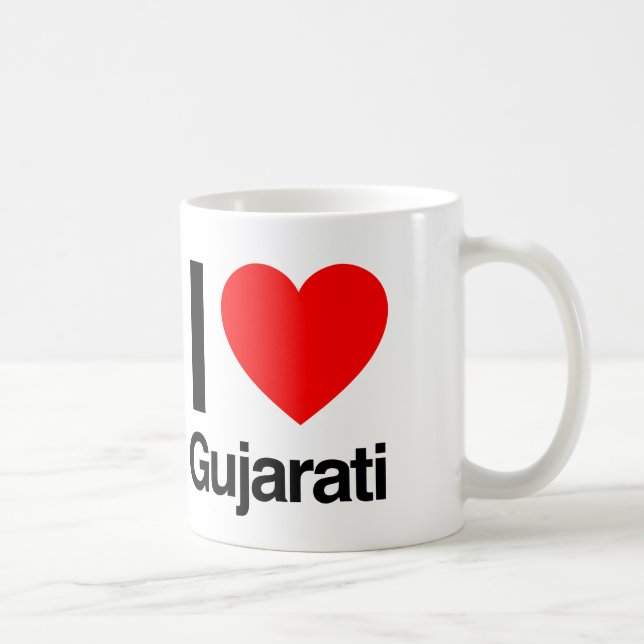 i love gujarati coffee mug (Right)