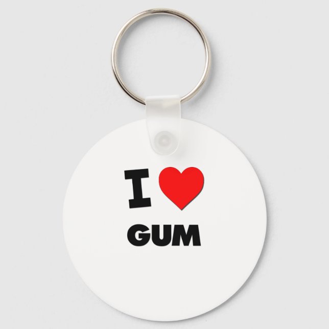 I Love Gum Key Ring (Front)