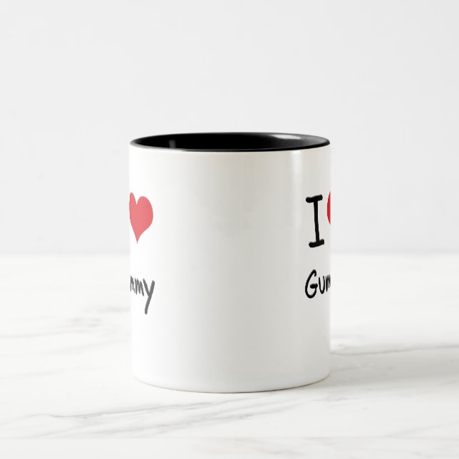 I Love Gummy Two-Tone Coffee Mug (Center)