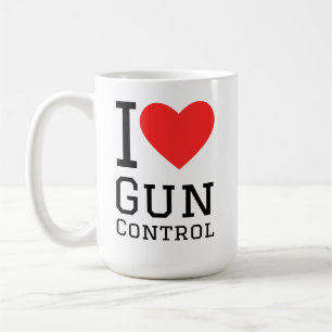 I love gun control coffee mug