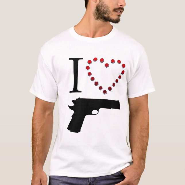 I LOVE GUN T-Shirt (Front)