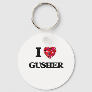 I Love Gusher Key Ring