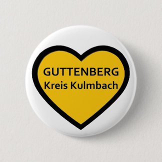 I Love Guttenberg Kreis Kulmbach 6 Cm Round Badge