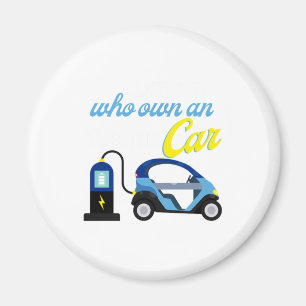 I Love Guys Electric Car Automobile Vehicle Gift Magnet