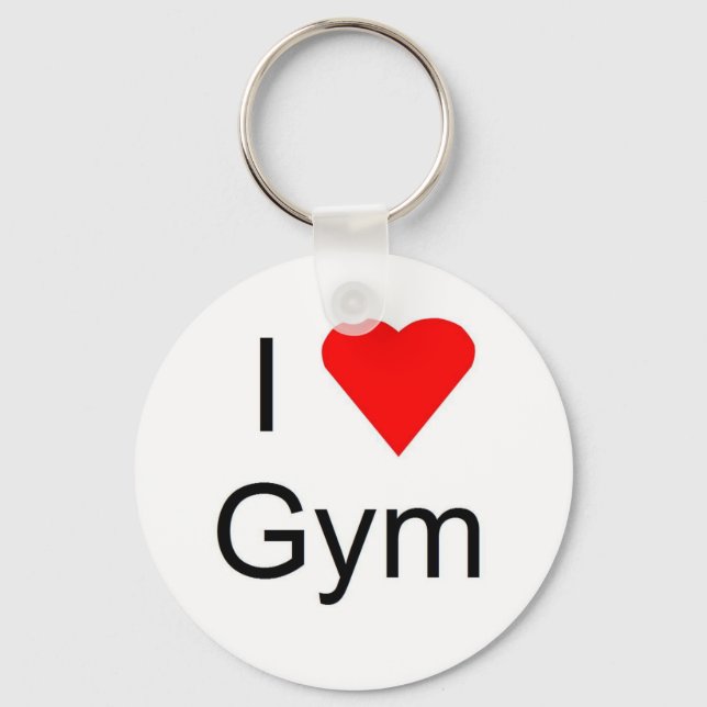 I love gym key ring (Front)