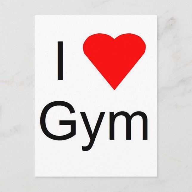 I love gym postcard (Front)
