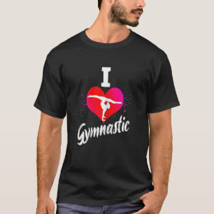 I Love Gymnastics Coach Gymnsatics Sports Club Spo T-Shirt