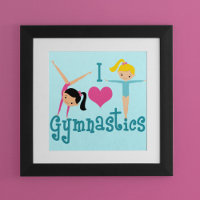 I Love Gymnastics Cute Gymnast