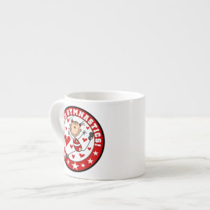 I Love Gymnastics Espresso Cup