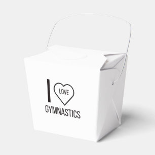 I LOVE GYMNASTICS FAVOUR BOX