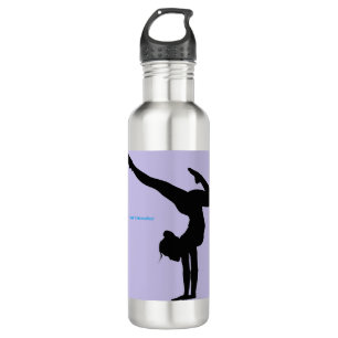 I Love Gymnastics- Gymnast with Lilac Background 710 Ml Water Bottle