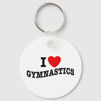 I Love Gymnastics Key Ring