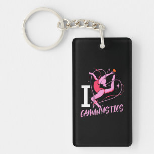 I Love Gymnastics Key Ring