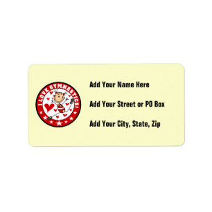 I Love Gymnastics Label