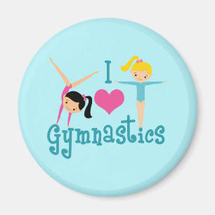 I Love Gymnastics Magnet