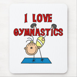 I Love Gymnastics Mouse Pad