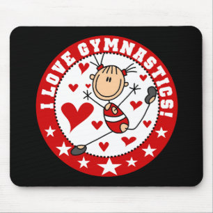 I Love Gymnastics Mousepad