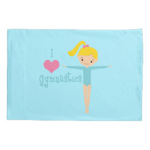 I Love Gymnastics Pillowcase