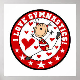 I Love Gymnastics Poster