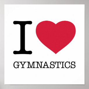 I LOVE GYMNASTICS POSTER