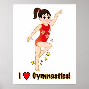 I Love Gymnastics! Poster