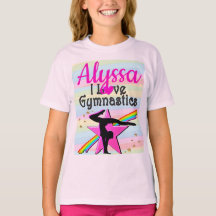 I LOVE GYMNASTICS SUPER STAR DESIGN