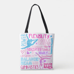I love gymnastics tote bag
