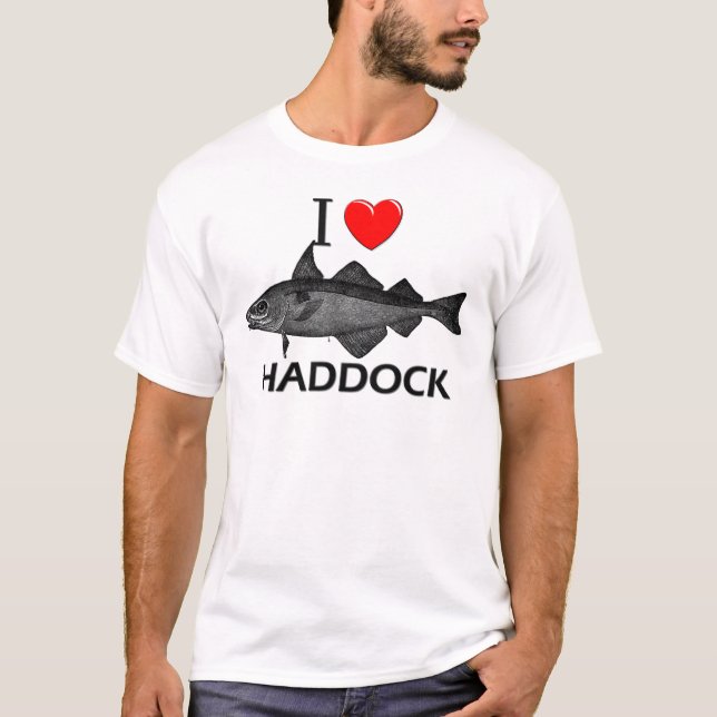 I Love Haddock T-Shirt (Front)