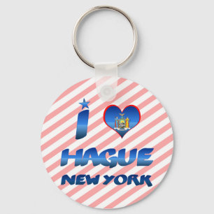 I love Hague, New York Key Ring