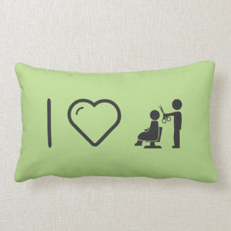 I Love Hairdresser Cutters Lumbar Cushion