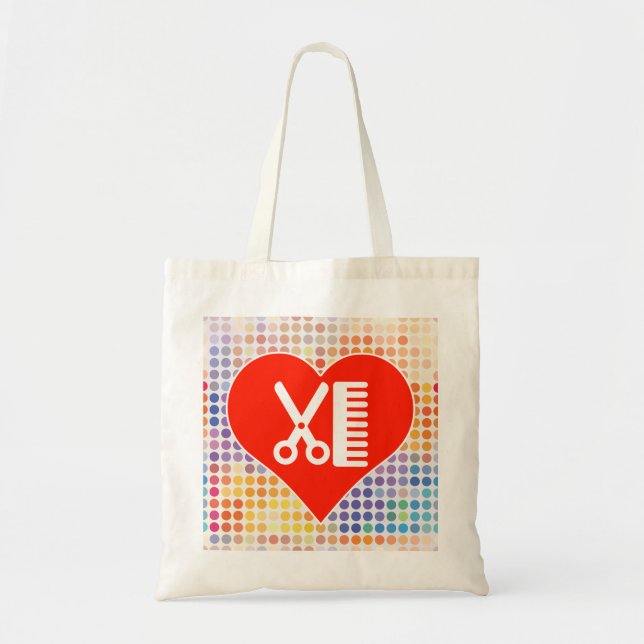 I Love Hairdresser Tote Bag (Front)