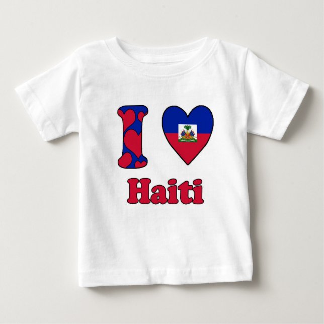 I love Haiti Baby T-Shirt (Front)