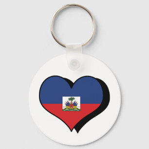 I Love Haiti Keychain